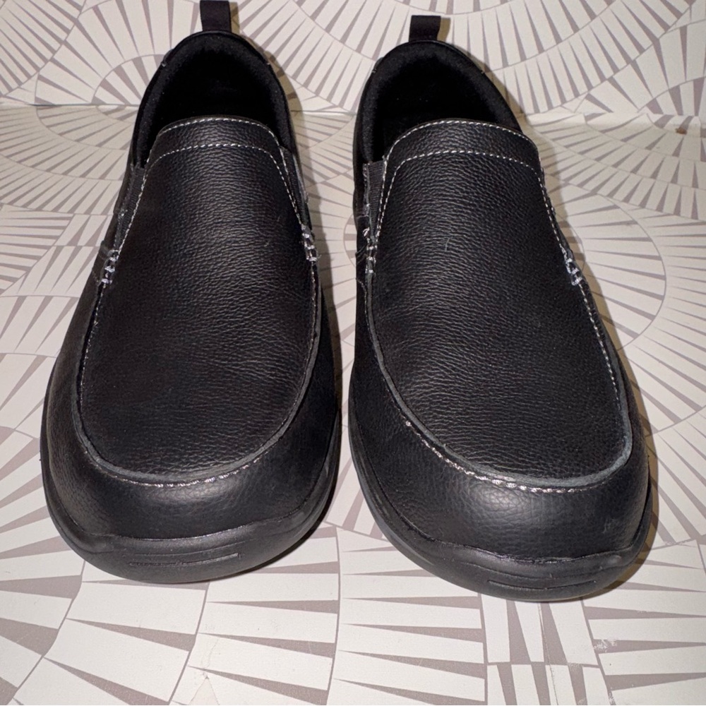 Skechers Men's Harper Forde Black Slip-On Shoes 10 Extra‎ Wide Fit Memory Foam
